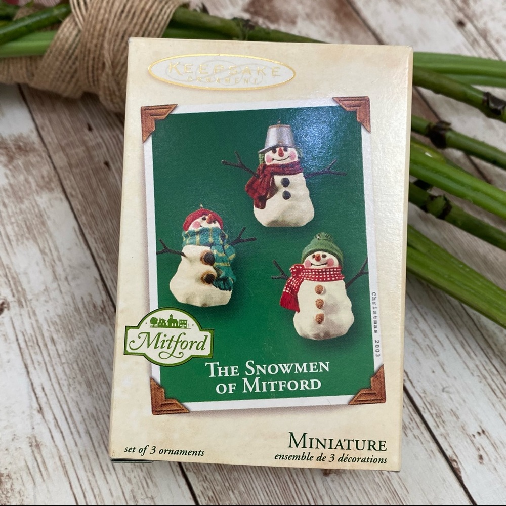2003 Hallmark Keepsake The Snowmen of Mitford Miniature Ornament